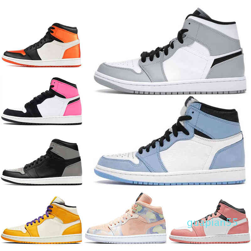 

Designer-Jumpman 1 Boots shoes for men women Pherspective University Blue Mid Milan Mocha Light Smoke Grey mens trainers OUTDOOR sports, D20 lakers yellow