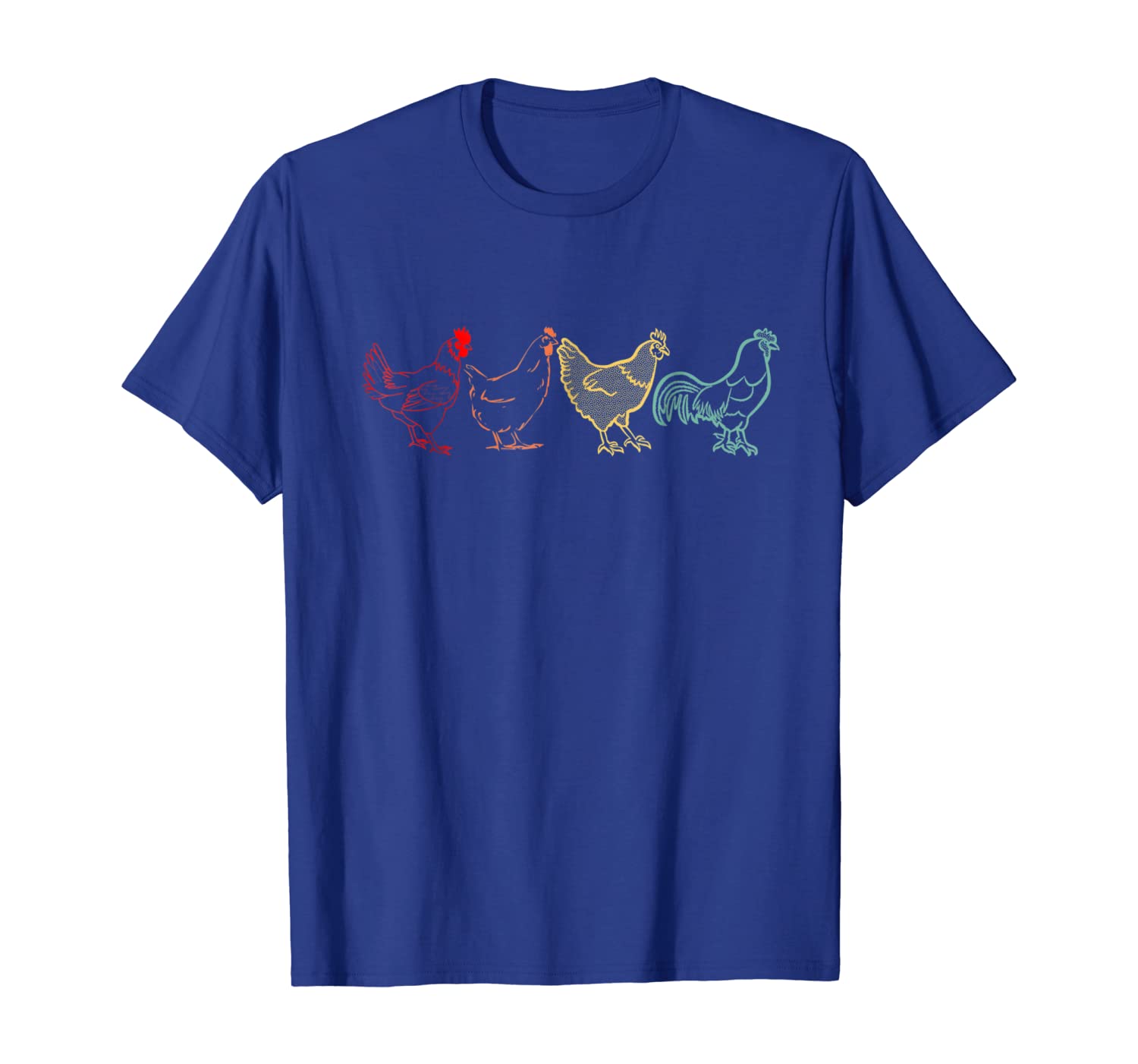 

Chicken Vintage Poultry Farmer Shirt Men Women Gift, White;black