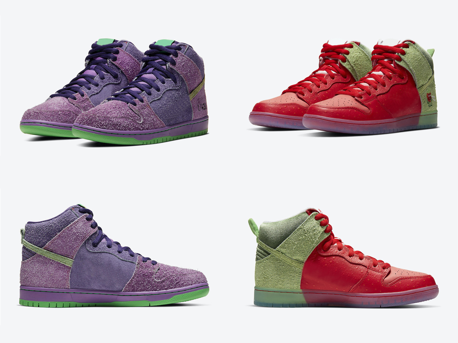 

Authentic Dunk High Pro SB Reverse Skunk Purple Strawberry Cough Men Shoes University Red Spinach Green Magic Ember Outdoor Sports Sneakers With Original Box US5-12, Customize