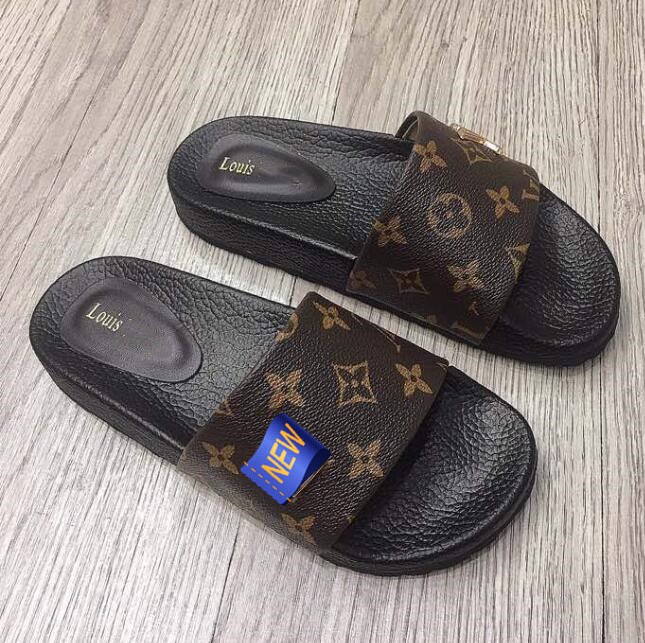 

High Quality Women Summer Rubber Sandals Beach Slide Fashion Scuffs Slippers Indoor Shoes Size EUR 35-42, Black