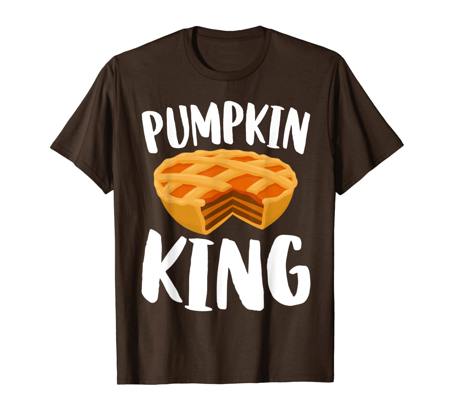 

thanksgiving pumpkin pie king dessert joke t-shirt, White;black