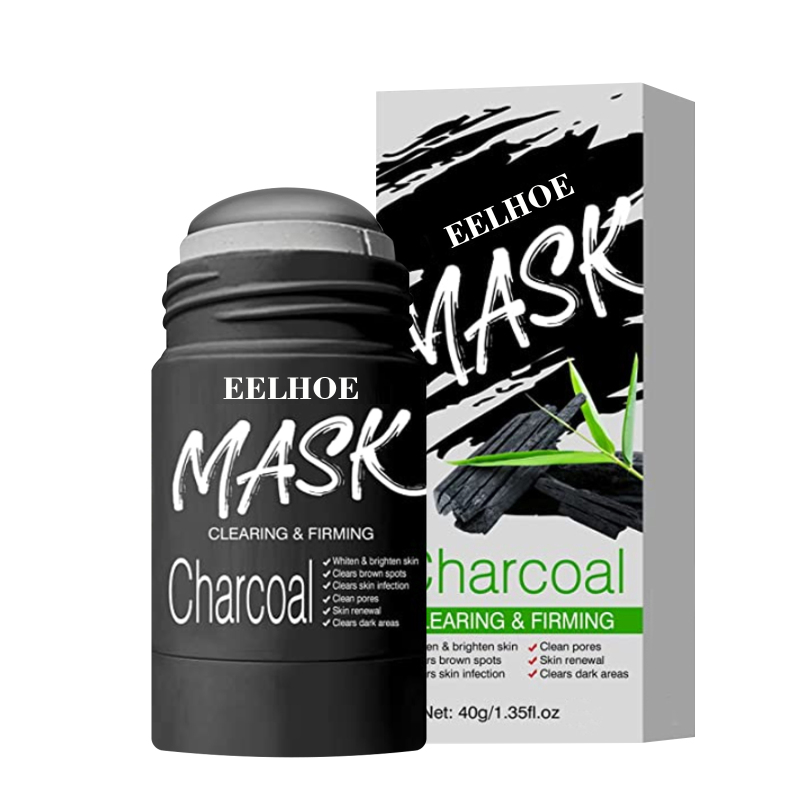 

Solid Charcoal Facial Mask Vitamin C Mask Purifying Clay Stick Mask Anti-Acne Oil Control Moisturizer For All Skin Types TSLM1