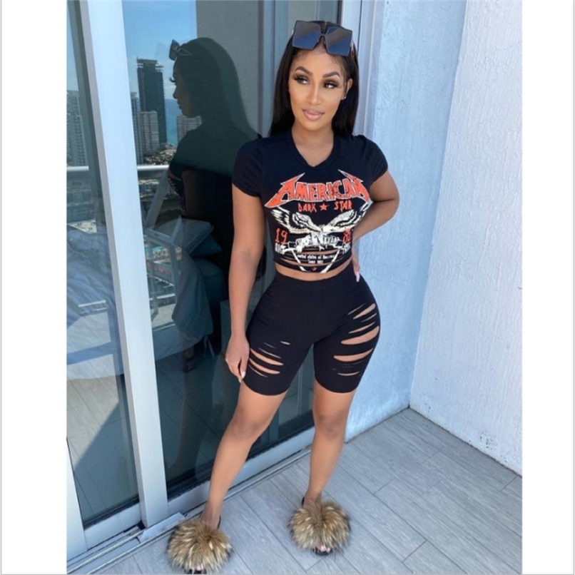 

Product Jogging Track Suit For Women Two Piece Outfits Tie Dye Pullover T-Shirt Top And Biker Shorts Casual Home Wear 210525, Red