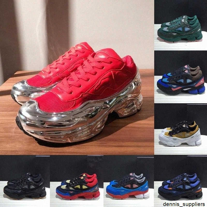 

2021 New Fashion originals Raf Simons Ozweego III Sports Men Women Clunky Metallic Silver Sneakers Dorky Casual Shoes Size 36-45 HWG5#