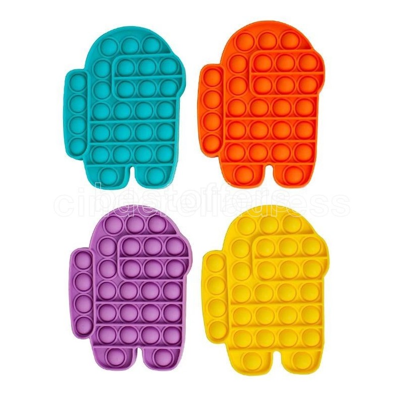 

DHL Among Us Antistress Increase Focus Push Pop Bubble Fidget Sensory Toys Autism Special Needs Stress Reliever Pop It Fidgrt Toys Garden