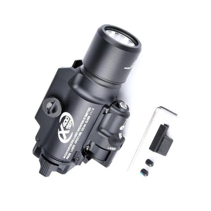 

Tactical Gun lights X400 Green Laser Mini Airsoft Meta LED Flashlight Hunting Rifle G lock 17 1911