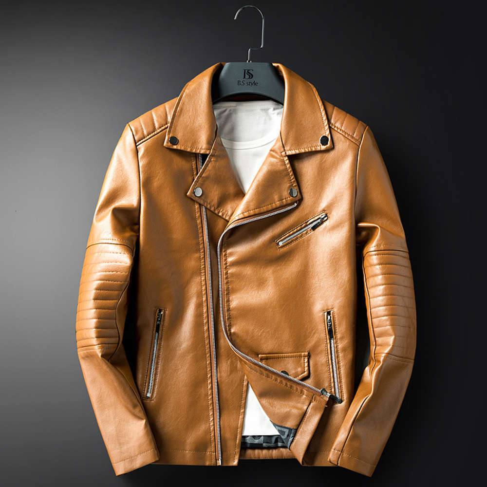 

fashion PU leather new flying autumn and winter motorwear casual Men's jacket, Black;brown