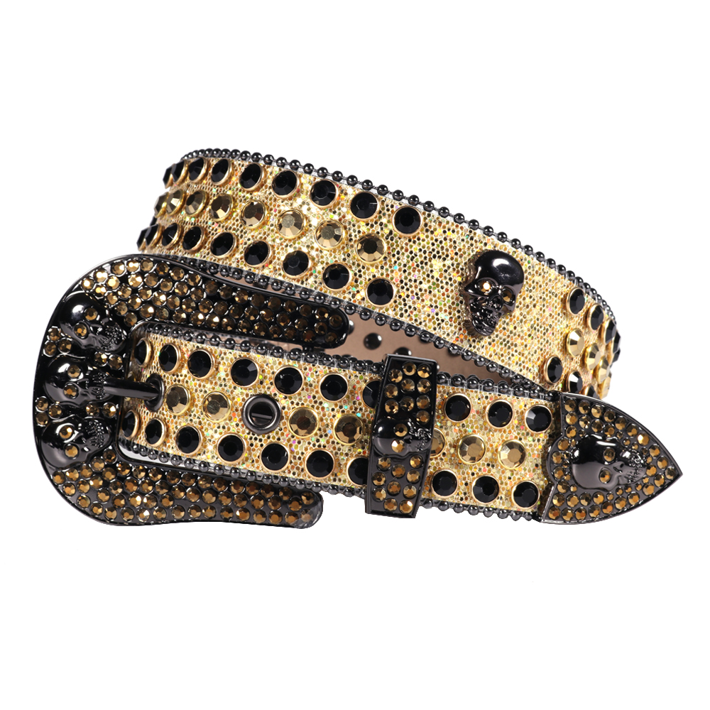 

Luxury Strap Diamond Belts Western Bling Cowgirl Cowboy Crystal Rhinestone Belt Pin Buckle For Men Women, Colorful black