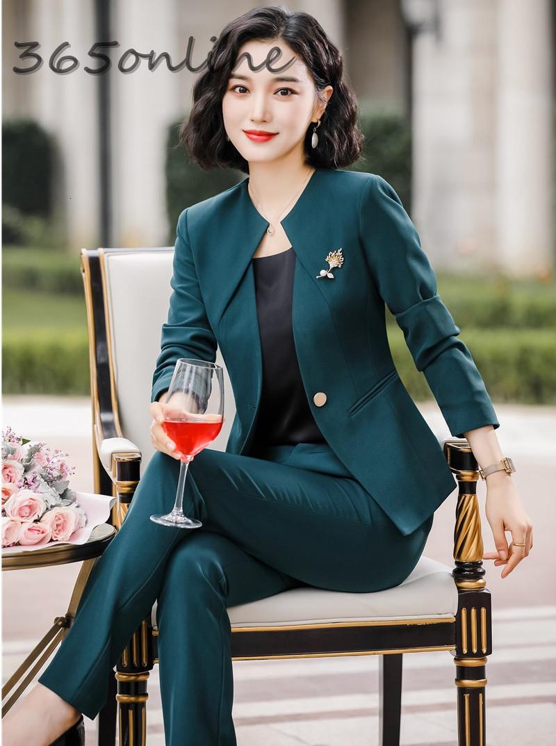 

Women' Suits & Blazers Formal Uniform Designs Pantsuits With Pants And Jackets Coat OL Styles Women Business Work Wear Professional Set, Black