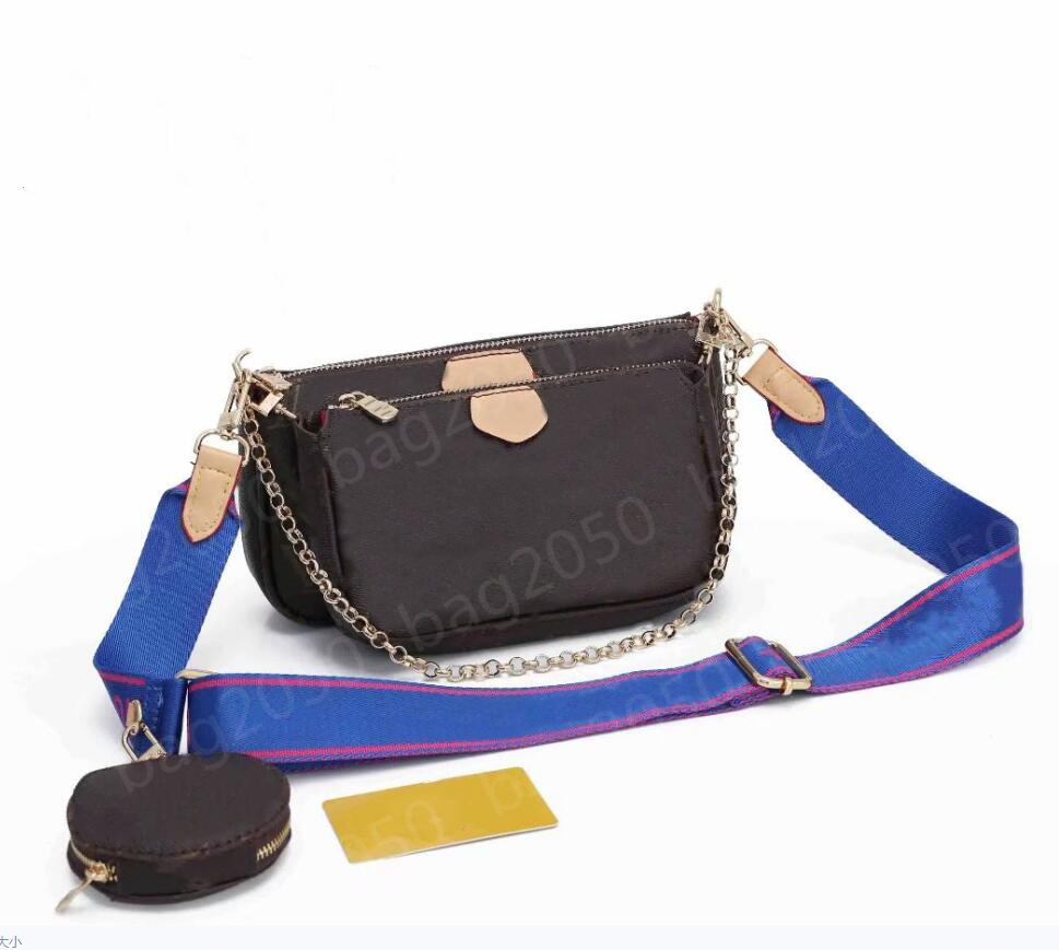 

2021 Best selling handbag shoulder bags handbag fashion bag handbag wallet phone bags Three-piece combination bags with dust bag
