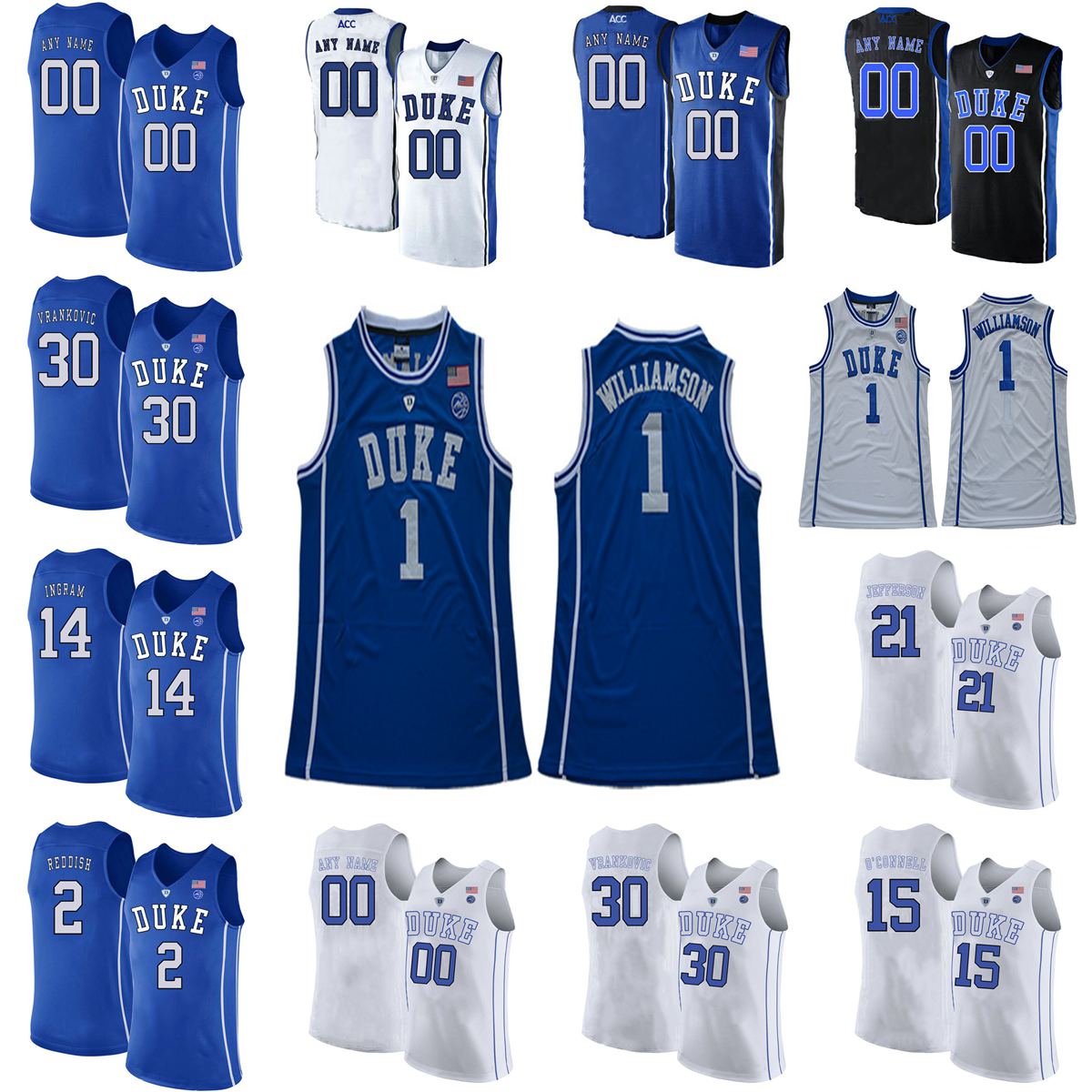 

Duke Blue Devils Jerseys Michael Savarino Jersey Cassius Stanley White Keenan Worthington College Basketball Jerseys Mens Custom Stitched, Black;red