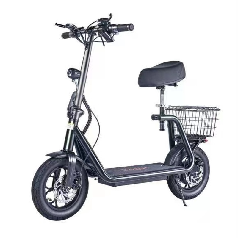 

48V Lithium Battery Electric Bicycle Adult Two-wheel Folding Car Small Scooter, Silver;blue