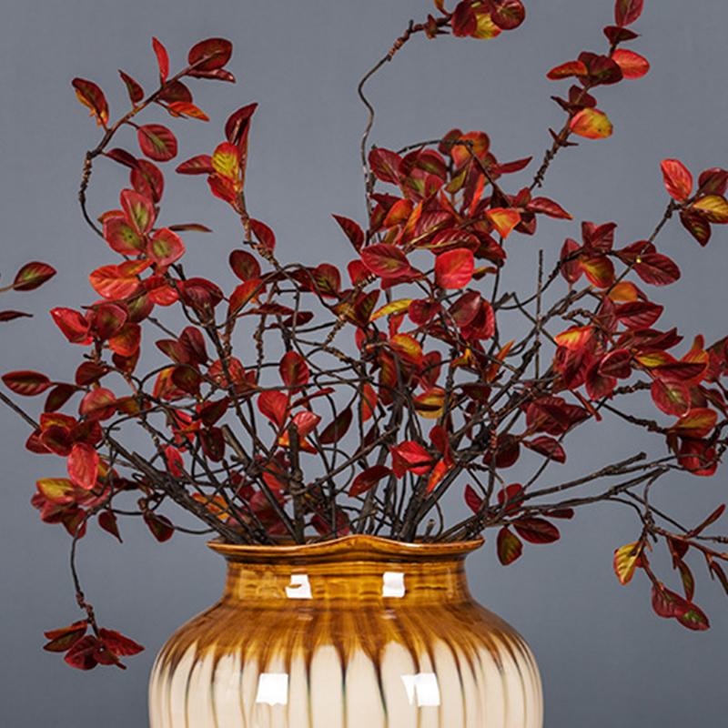 

Decorative Flowers & Wreaths Simulation Wild Berry Branch Leaf Vine Flower Arrangement Living Room Model