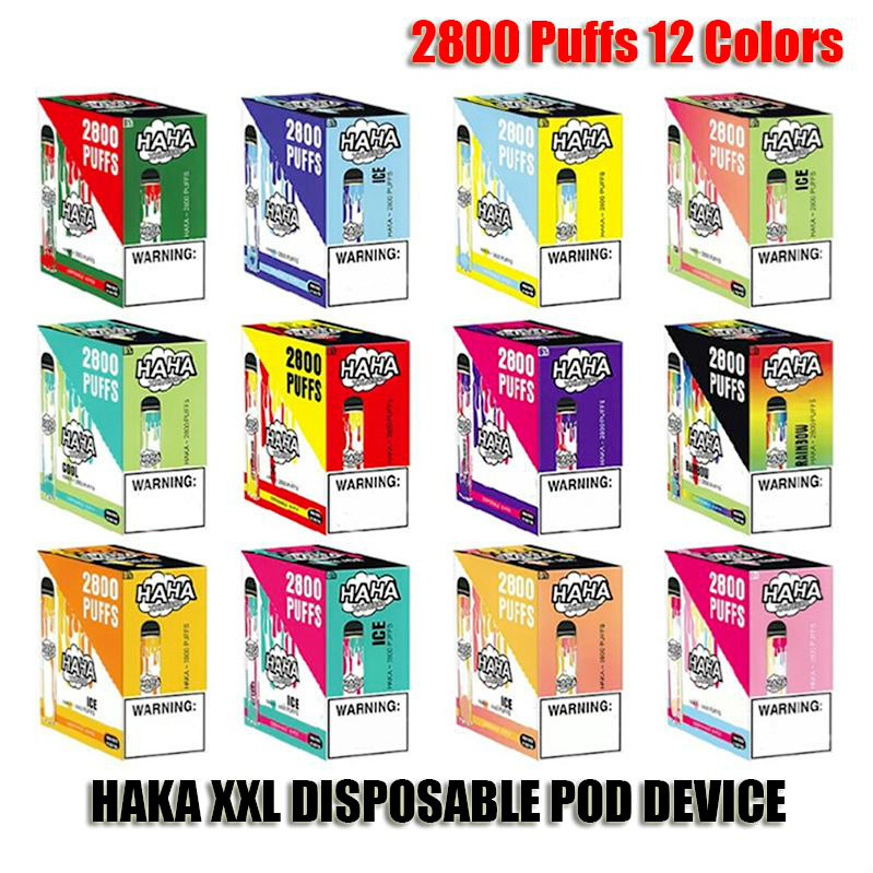 

Authentic HAKA XXL Disposable Device Kit 2800 Puffs 1700mAh Battery Prefilled 5ml Pod Vape Stick Pen Bar Plus IGET XXL 100% Genuine