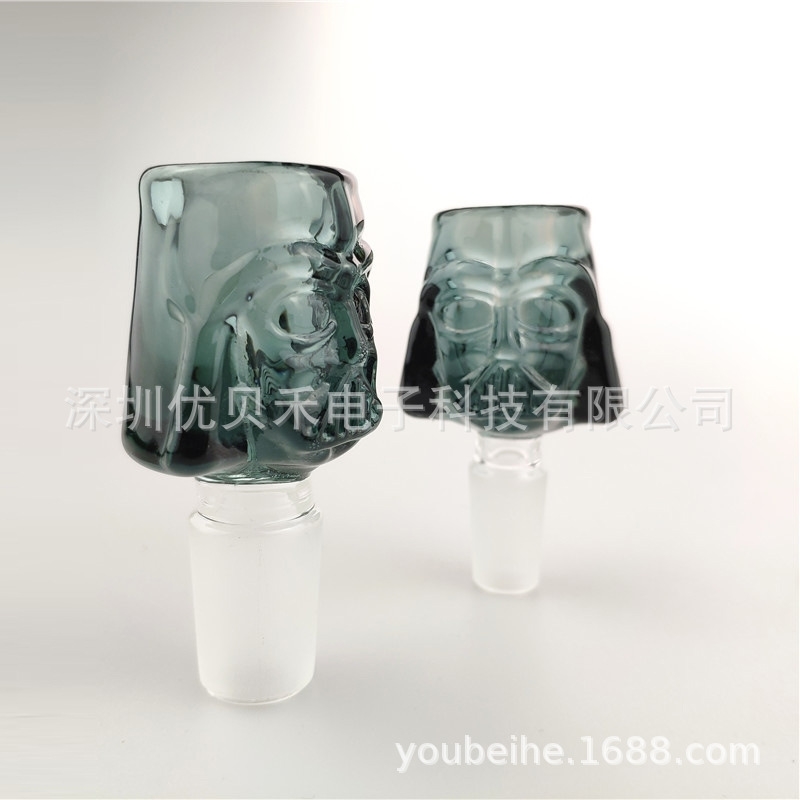 

Black Warrior bowl cartoon glass cigarette pot