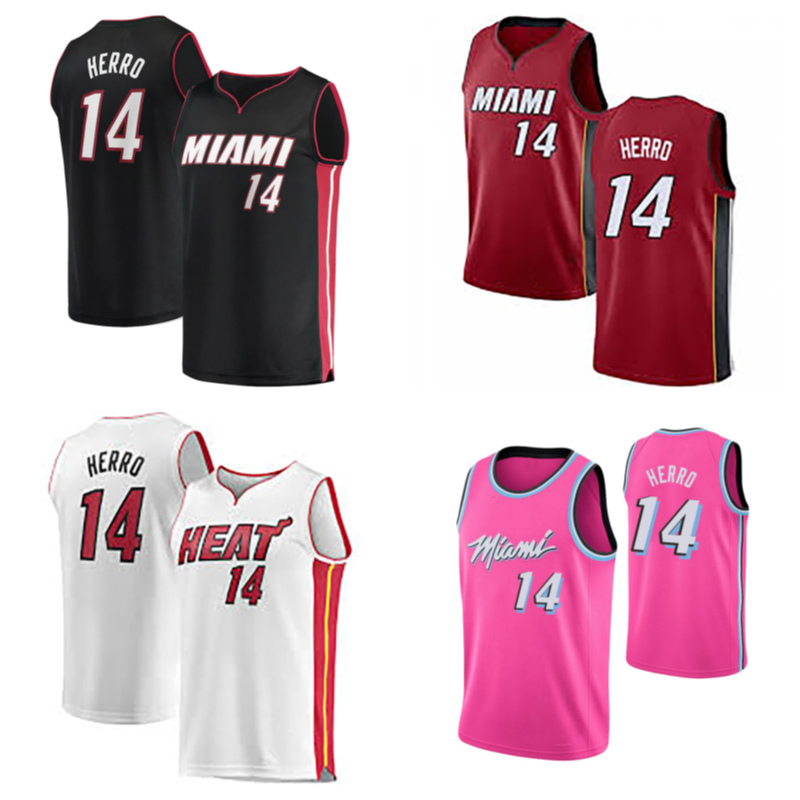 

Basketball jersey14 Tyler Herro Stitched, Black;red