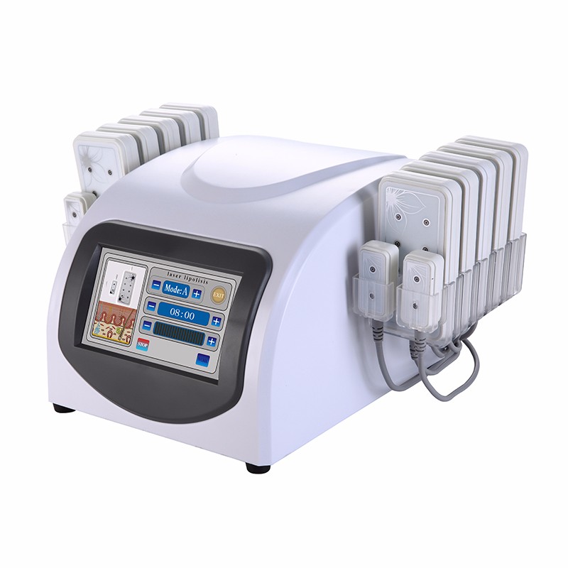 

Stock in US 5mw Burn Laser Lipo Diode Lipolysis Weight Loss Slimming Machine LLLT Cellulite 10 Largepads 4 Smallpad 635nm 650nm Beauty Equipment