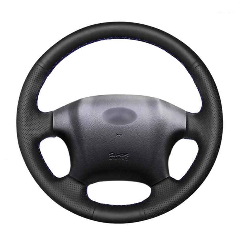 

Steering Wheel Covers Black Artificial Leather Handsewing No-slip Car Cover For Tucson 2004 2005 2006 2007 2008 2009 2010