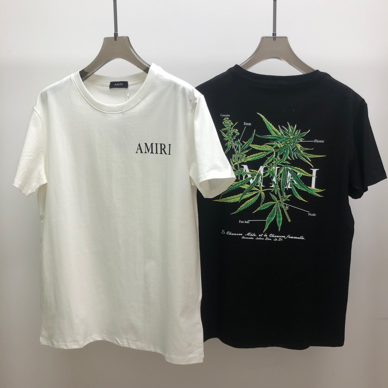 

new Hot Summer Amir T-Shirt Top Men's cotton short sleeve letter printing fashion brand men's and women's 404L, White;black