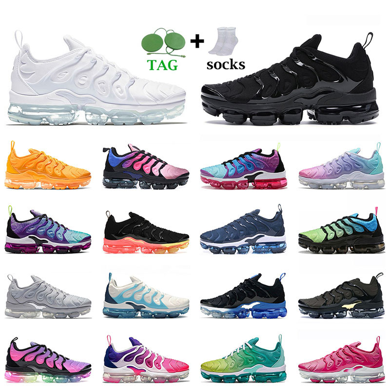 

Classic Running Shoes Top Quality Men Women VP tn Plus Triple Black White Sport Sneaker Smokey Mauve Wine Red Summer Sunset Fresh Hyper Violet TNs Trainer, W12 36-40