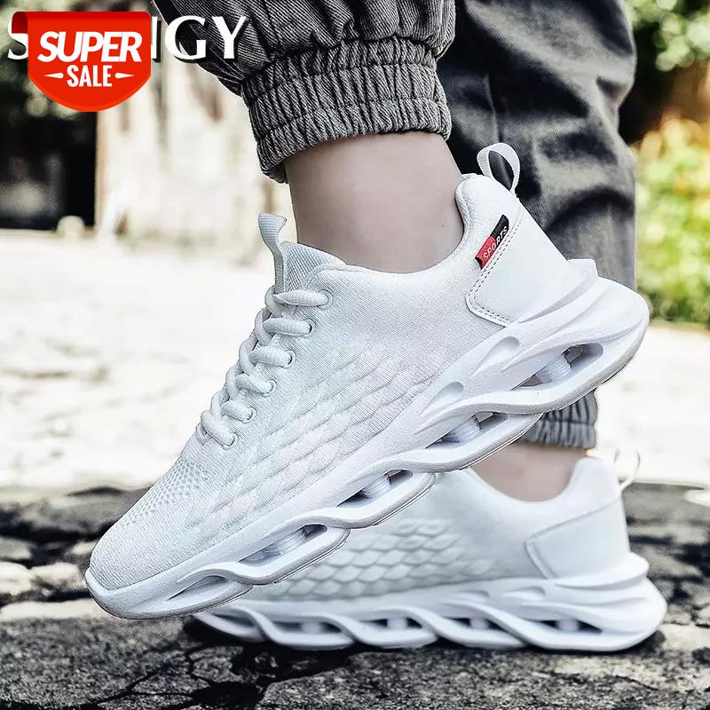 

Mens Sneakers Shoes Blade Bottom Designed New Fashion Sports Male Footwear Breathable Non Slip Lace Up Sports Shoes Men Running #m904