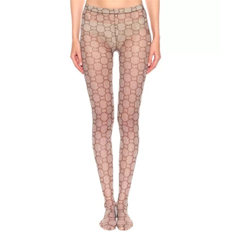 

Sexy Letters Hosiery Designer Letter Women Pantyhose Girl Transparent Tights Silk Hosierys Elastic Stockings Wholesale, As pic