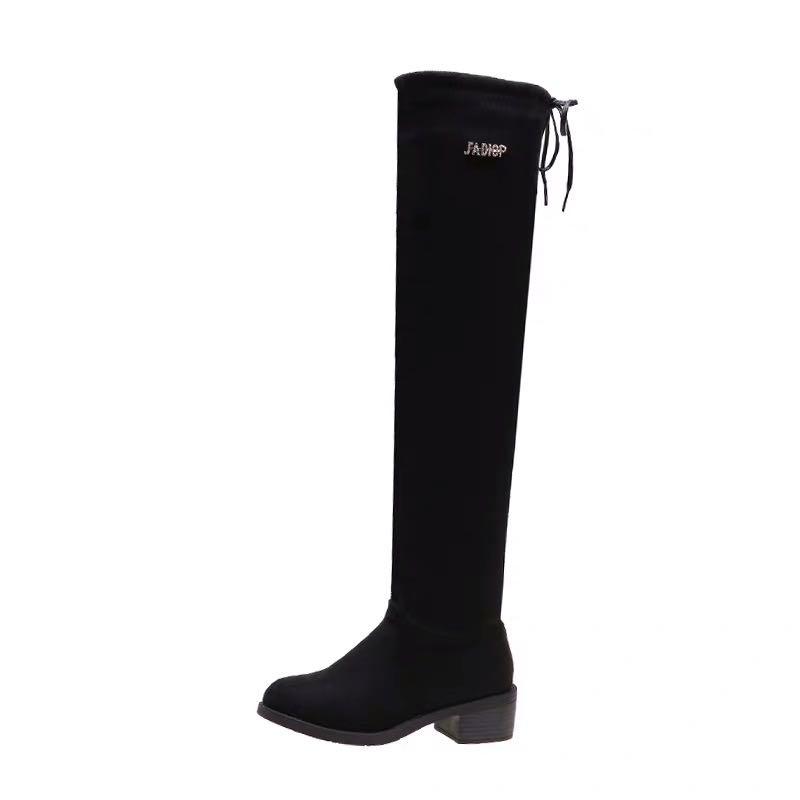 

Boots Chinese Brand High Barrel Warm Women's Boots, High-quality Fashionable Lace Up Shoes, 2 Colors, Same picture
