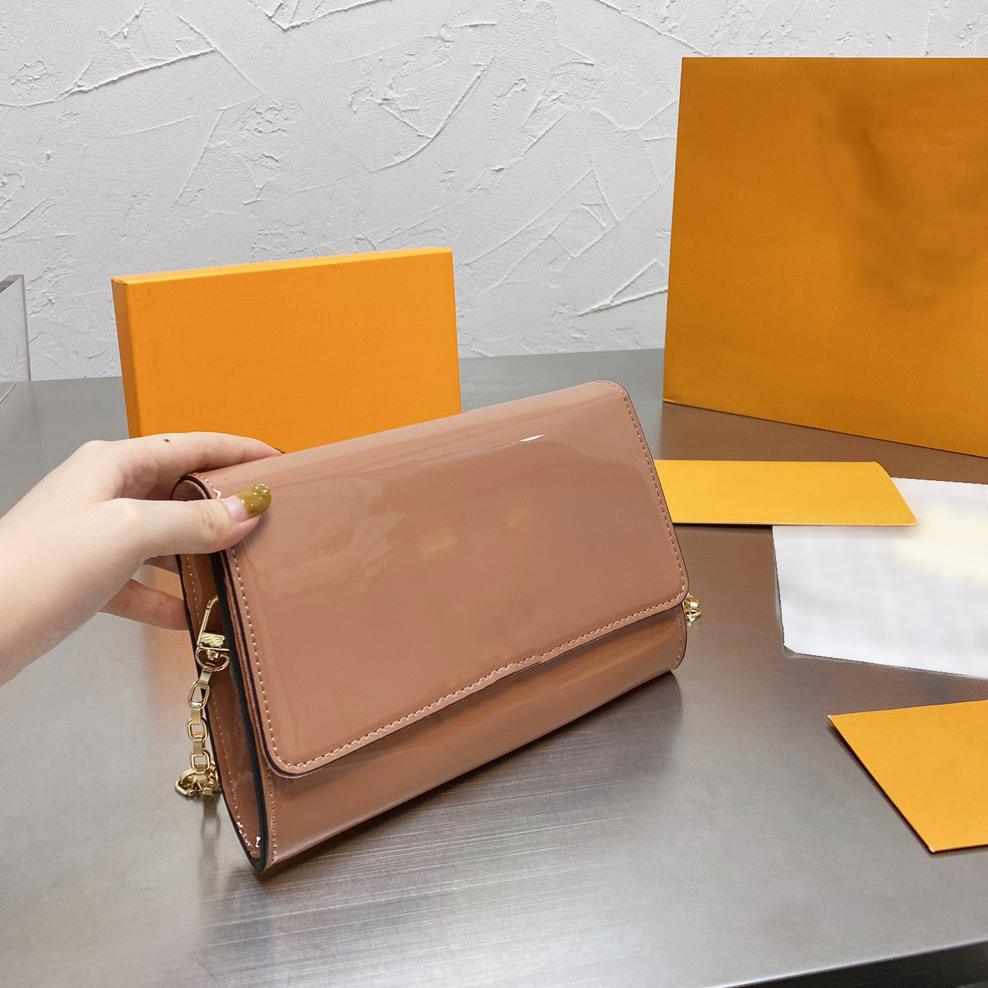 

Designer crossbody bag luxury handbags women bags 6 color Messenger Envelope handbag 49, Blue