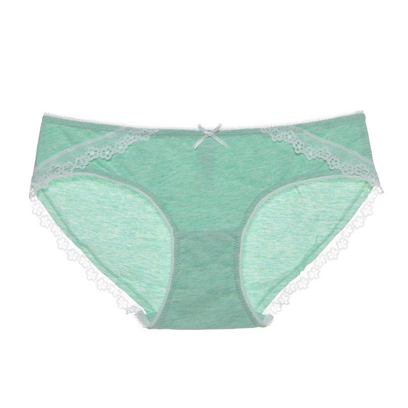 

Women' Panties Cotton Breathable Underpants Sexy Sweet Bow Knot Female Low-Rise Briefs Comfortable Skin-Friendly Women Underwear, Gray