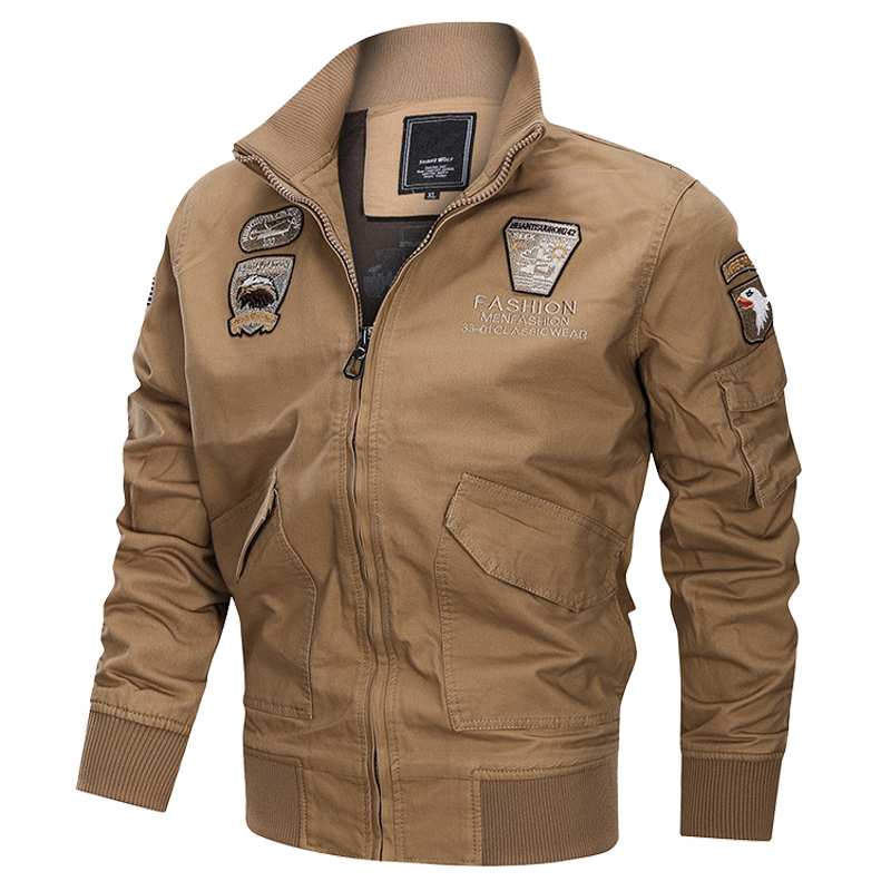 

2021 New Men's Winter Cotton and Army Pilot Jackets Air Force Coat Autumn Fashion Slim Fit Jacket -4xl Le43, Army green