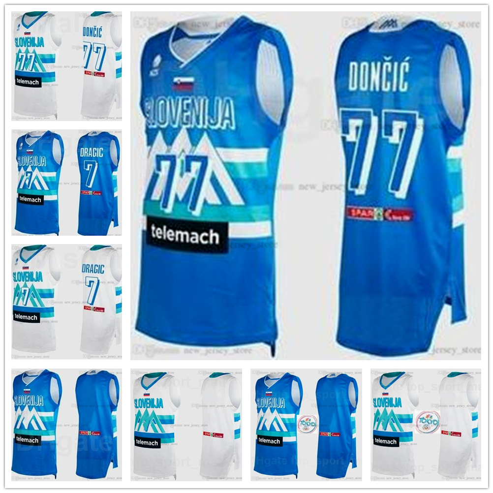 

Custom Printed Screen 2020-20 Tokyo Olympics Slovenia Basketball Jersey 77 Doncic 27 DIMEC 5 RUPNIK 7 PREPELIC 15 HROVAT 6 NIKOLIC 30 Dragic 11 BLAZIC 8 MURIC 31 CANCAR