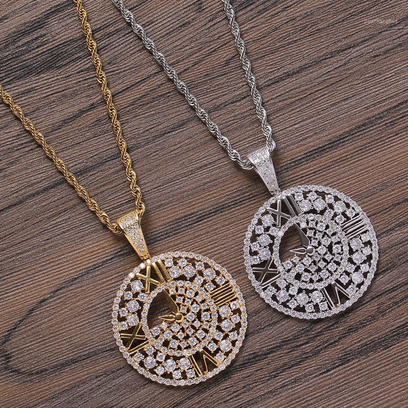 

Iced Brass CZ Pendants&Necklace Hip Hop Jewelry Party Gift CN291 Chains, Silver