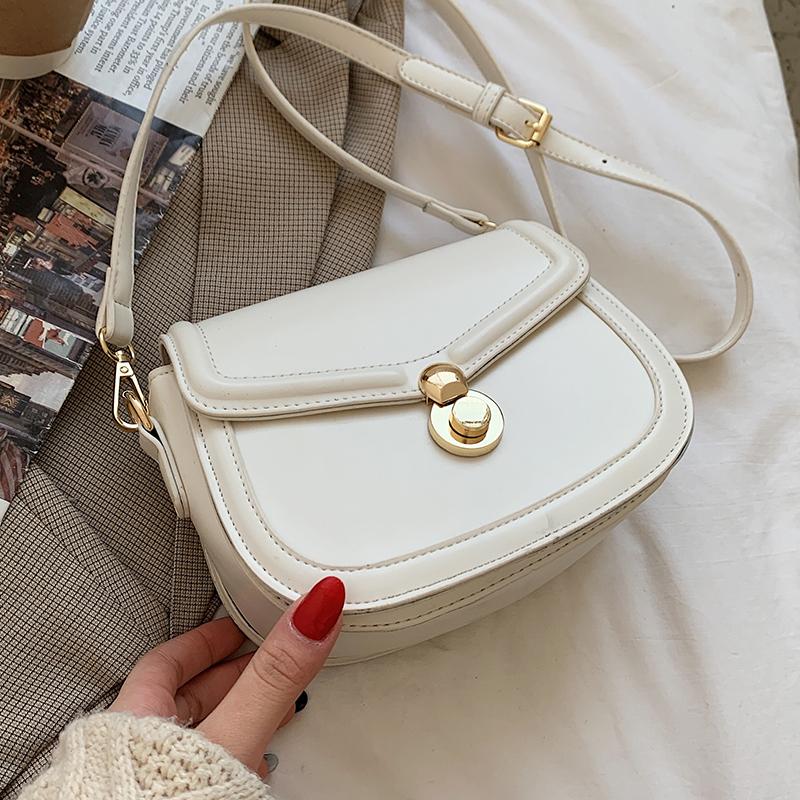 

Niche Design Popular Handbags 2021 New Fashion High-end Western Style Wild Cross-body HOT Models Simple Square Bag Width: 20cm, Black