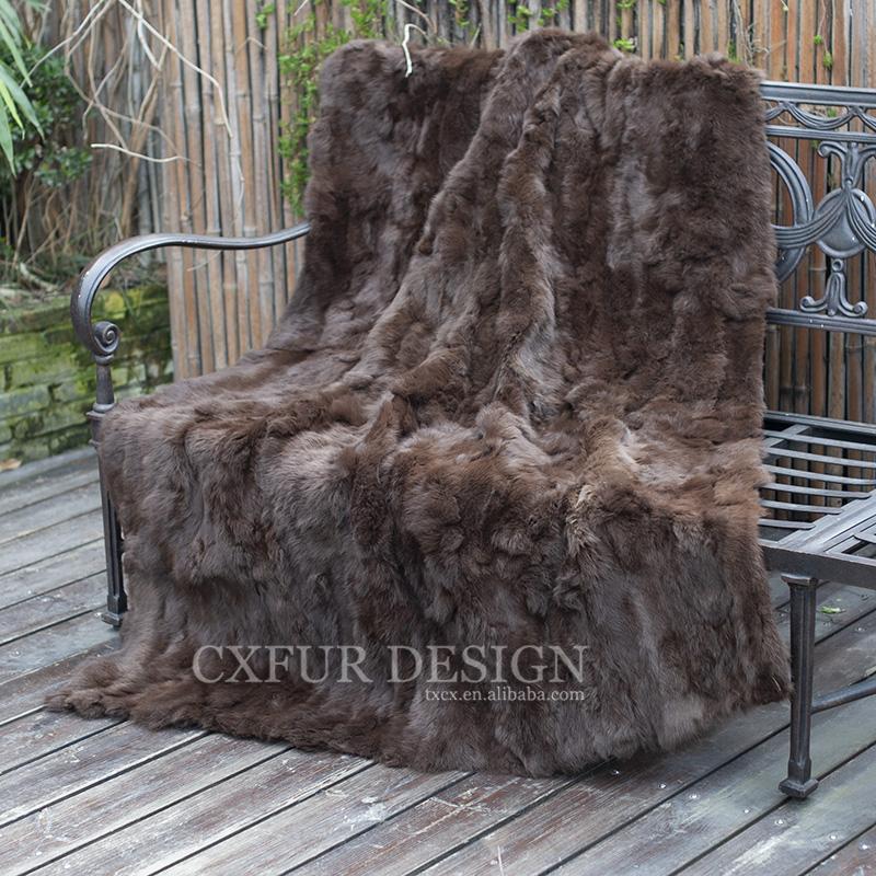 

Blankets CX-D-11/V 200x250cm Custom Made Real Fur Area Rug Throw Blanket ~DROP