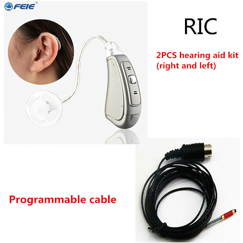 

Portable RIC Mini Hearing Aid Sound Amplifier Assist Hearing Loss Digital programming Tone Hear Device For Elderly DeafScouts