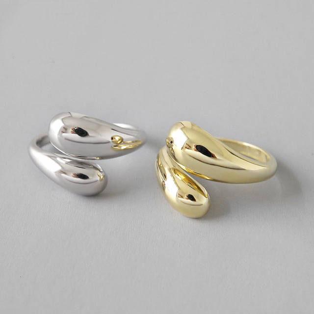 

Cluster Rings Irregular 925 Sterling Silver Female Resizable Korea Ring Handmade Anillos Plata Para Mujer Bijoux Femme 2021 Jewelry