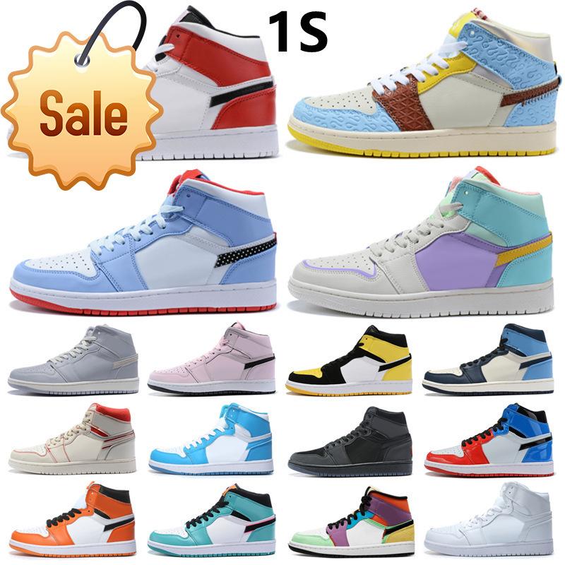 

High Quality Basketball Shoes Jumpman 1 1s Low Mid Hight Cut Red Black Blue White Men Women Outdoor Sports Sneakers K, 11
