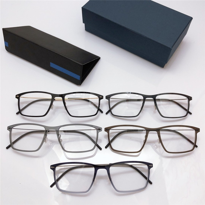 

2021 New Denmark Computer Eye Glasses Ultralight Square Eyeglass Frame 6544 No Screw Blue Light Glass for Women Men Oculos De Grau VX1G