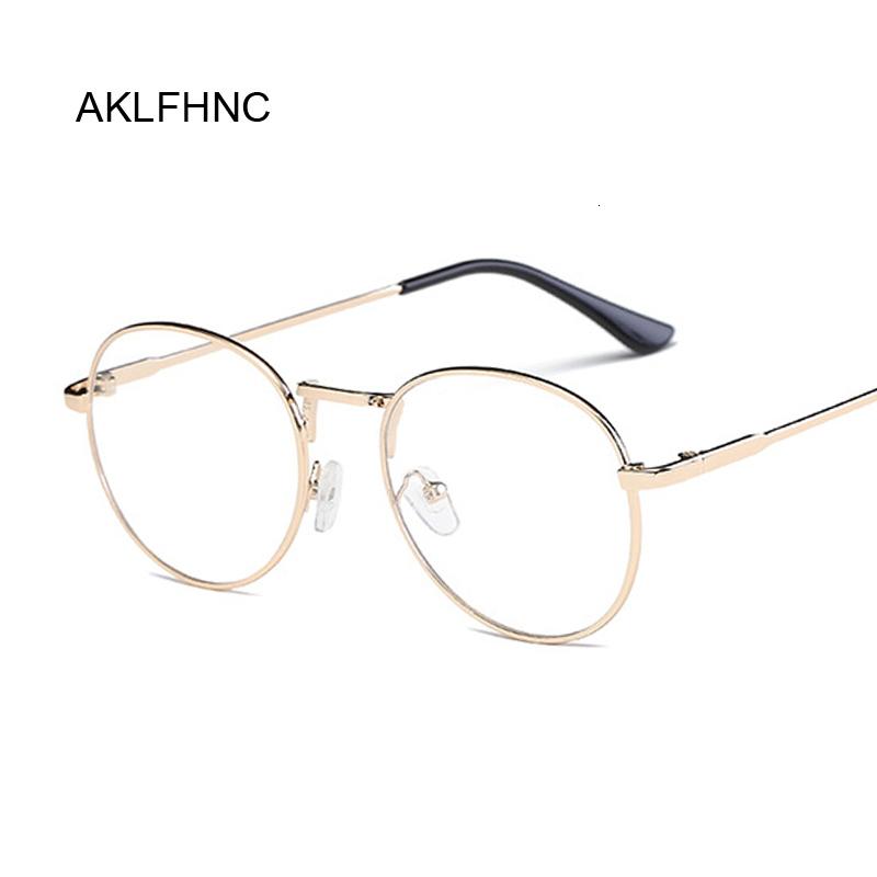 

Fashion Sunglasses Frames Clear Glasses Frame For Women Men Vintage Round Eye Female Plastic Transparent Optical