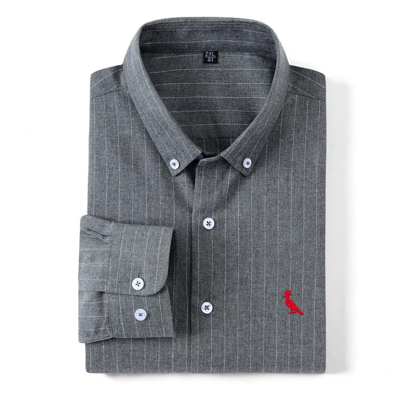 

Men's Casual Shirts 2021 Reserva Aramy Striped Shirt Brushed Fabric Long-sleeved Regular-fit Plaid Sleeveless, 7704