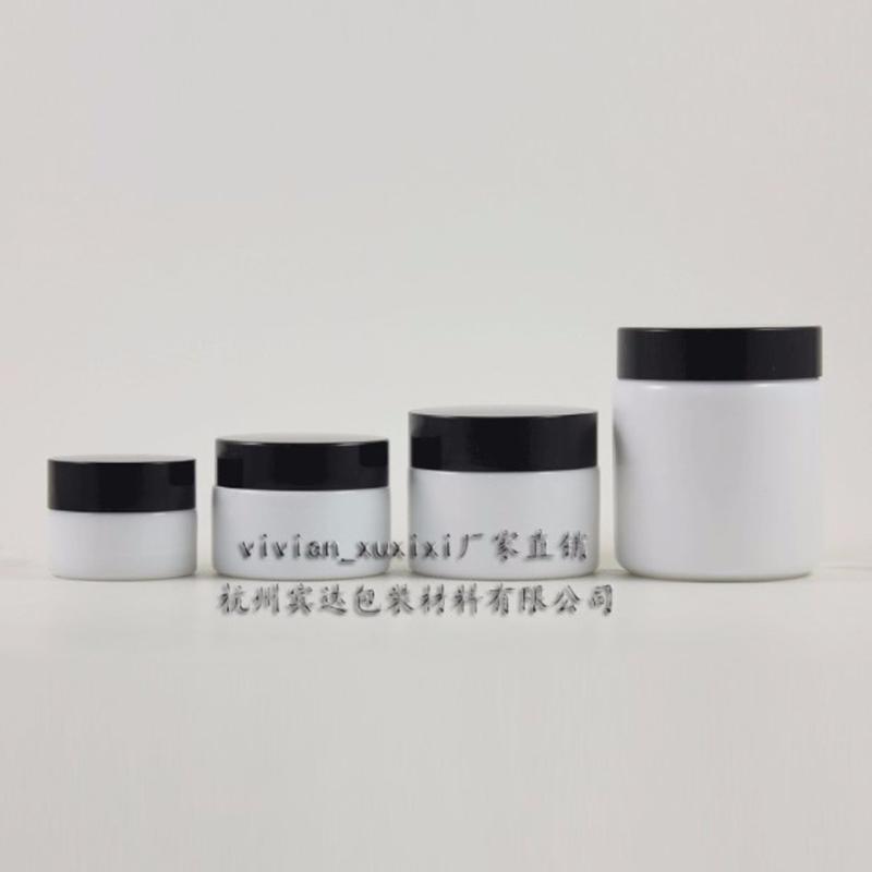 

15g 30g 50g 100g white ceramics jade glass cosmetic containers cream jar eye Cream bottle for cosmetic packaging