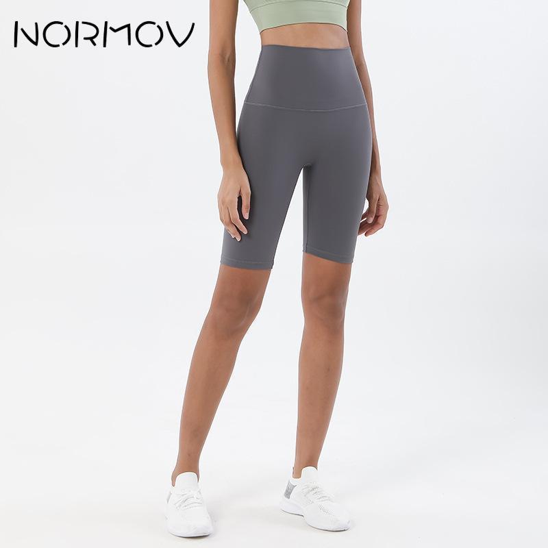 

Yoga Outfit NORMOV Workout Shorts Women Seamless Black Tights Stretch Biker High Waist Push Up Scrunch Leggings Spandex