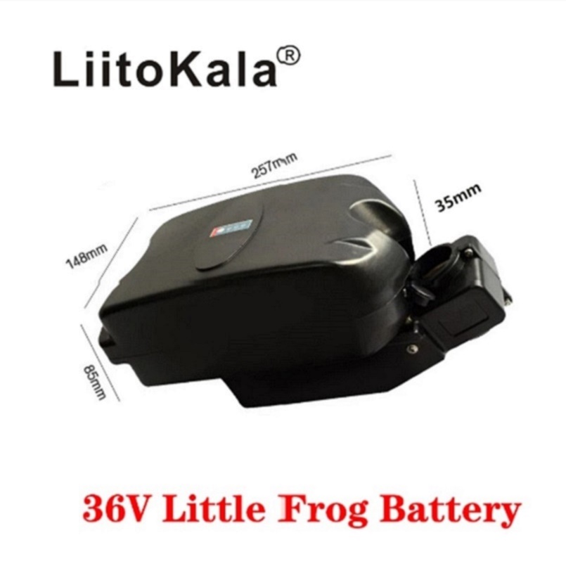

2021 LiitoKala 36V battery pack little small frog under seat post e-bike for 250w 350w 500w motor batteries