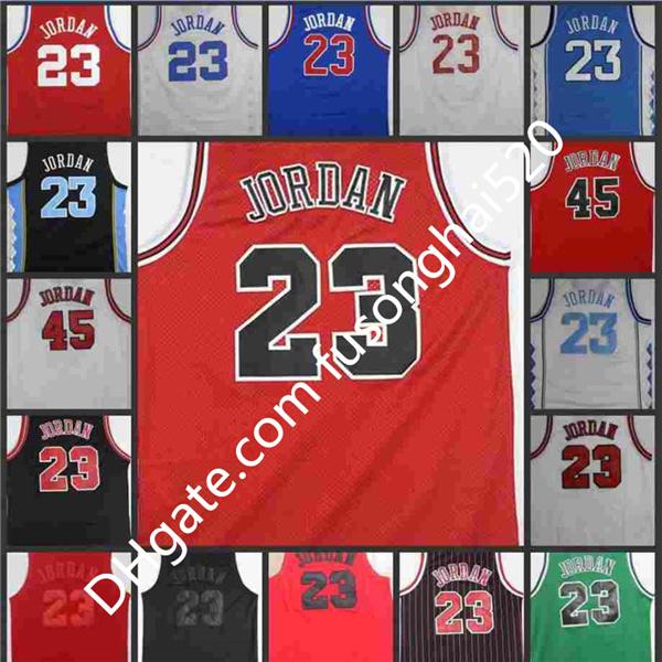 

1992 1996-97 Vintage Men's #23 45 Michael Shirts 33 Scottie Pippen 91 Dennis Rodman Zach LaVine Embroidery Stitched Basketball jerseys, Black;red