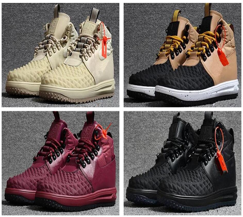 

hot sale New Classical All White black AIRs DUCKOOT Sports sneakers Running Shoes men 1 Forceing one skate Shoes Zapatillas 36-47