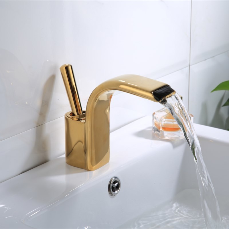 

2021 New Ouro Torneiras Cachoeira Do Banheiro Nico Punho Misturador Da Bacia Banho Antigo Torneira De Bronze Pia Gua Guindaste Prata Z2s4