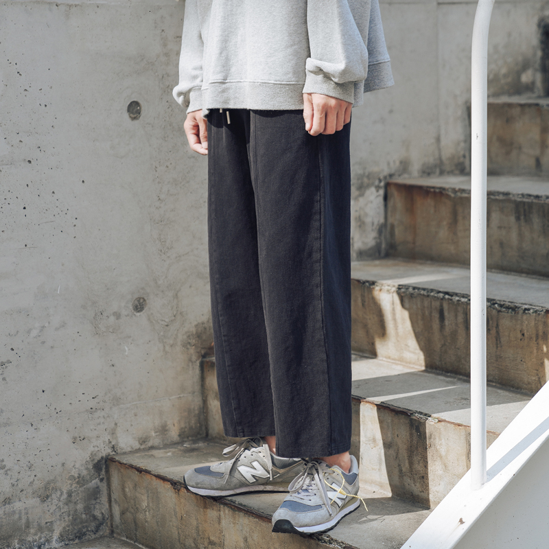 

2021 New Men's Solid Color Sweatpants Loose Leisure Trousers Active Elastic Hip Hop Haren Male Thick Cotton Casual Pants M- Sa9q, Green