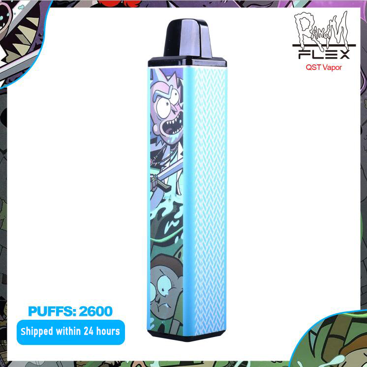 

Original Electronic Cigarettes Rand M Flex 2600puffs Disposable vape Vapor 8.5ml Prefilled Cartridge 12 colors Pods Packaging battery Vs puff bars