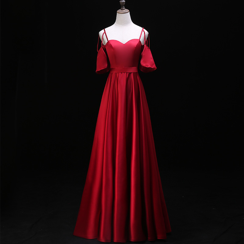 

Red Bride Off Shoulder Party Prom Dress Women Noble Chinese Style Elegant Luxury Wedding Evening Gowns Vestido W7xf