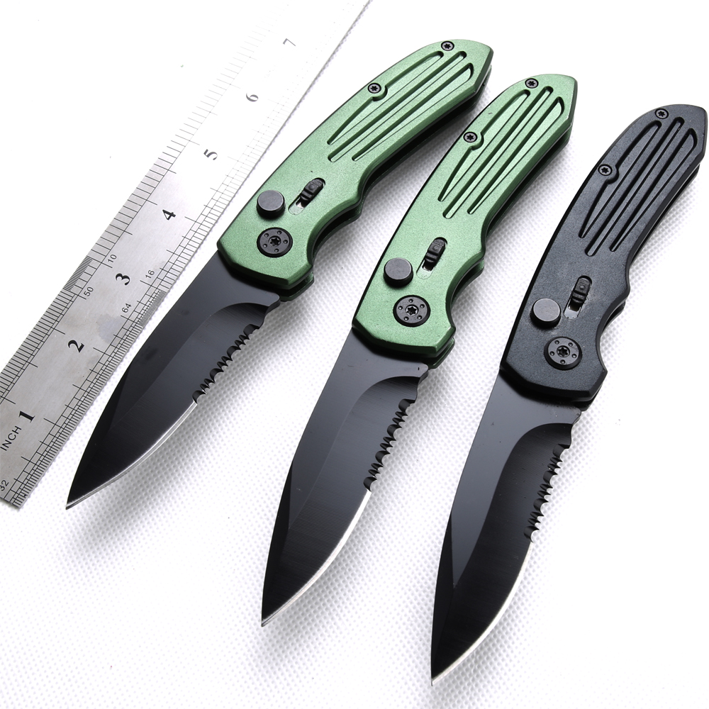 

Smith's new VG 10 large marble VG10 blade 60-62HR Benchmade BM3300 UTX85 UT121 trumpt 3 "T6 aluminum handle camping automatic knife EDC tool